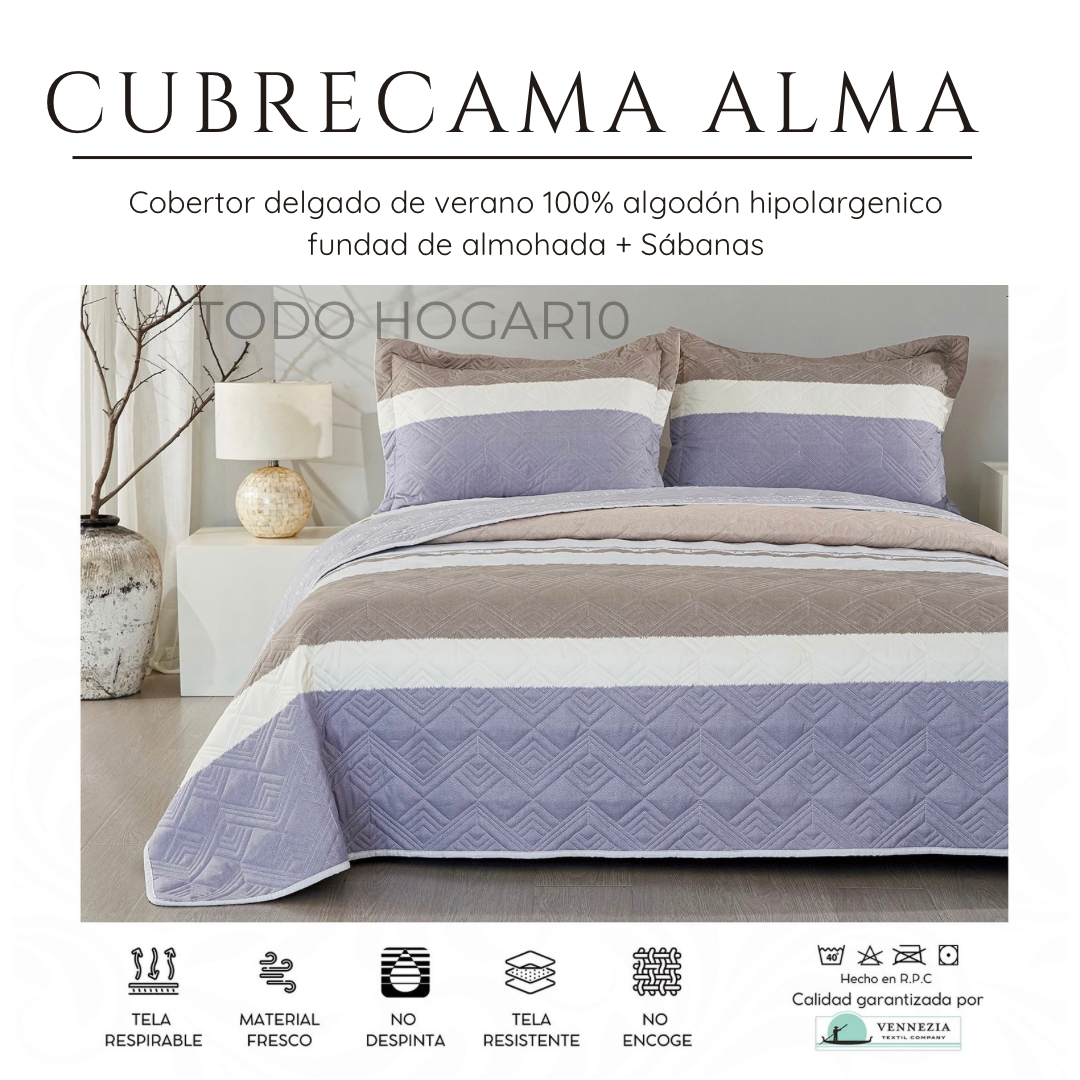 CUBRECAMA ALMA VERANO QUEEN