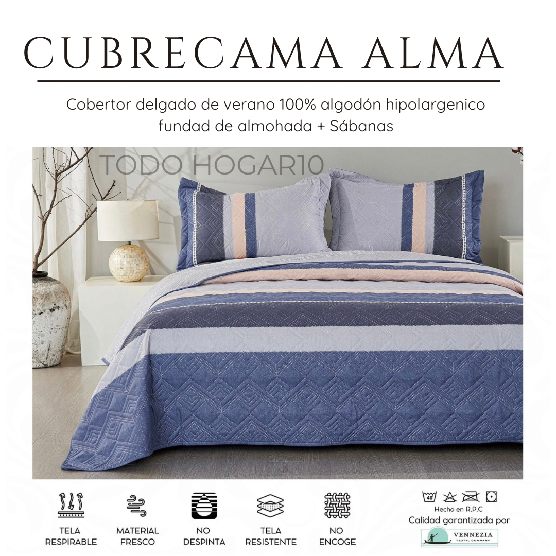 CUBRECAMA ALMA VERANO QUEEN