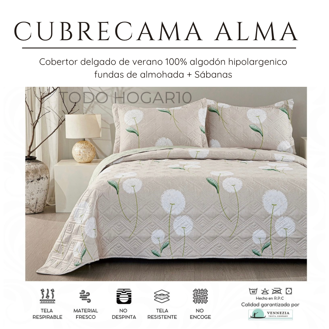 CUBRECAMA ALMA VERANO QUEEN