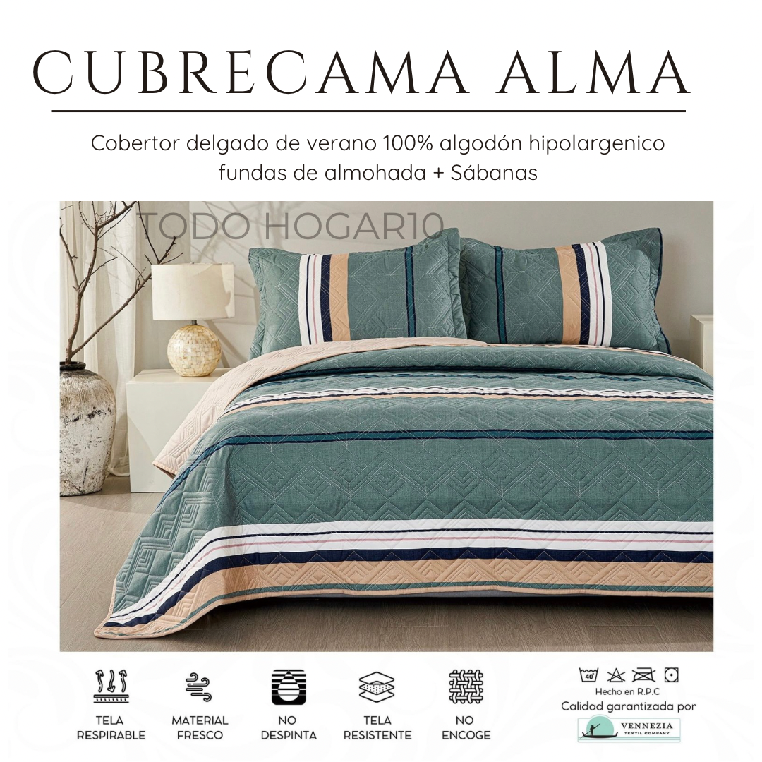 CUBRECAMA ALMA VERANO QUEEN