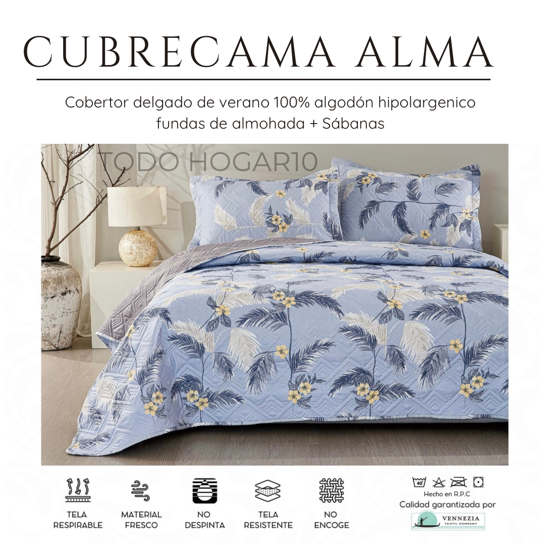 CUBRECAMA ALMA VERANO QUEEN