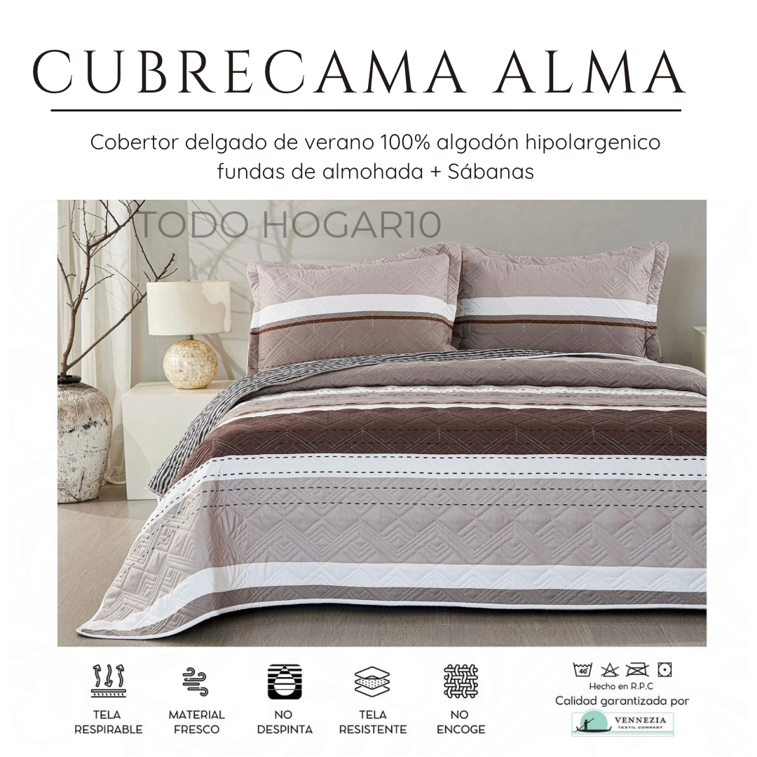 CUBRECAMA ALMA VERANO QUEEN