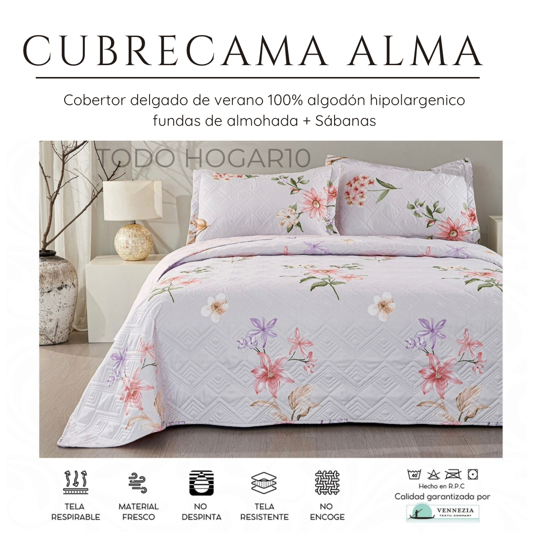 CUBRECAMA ALMA VERANO QUEEN